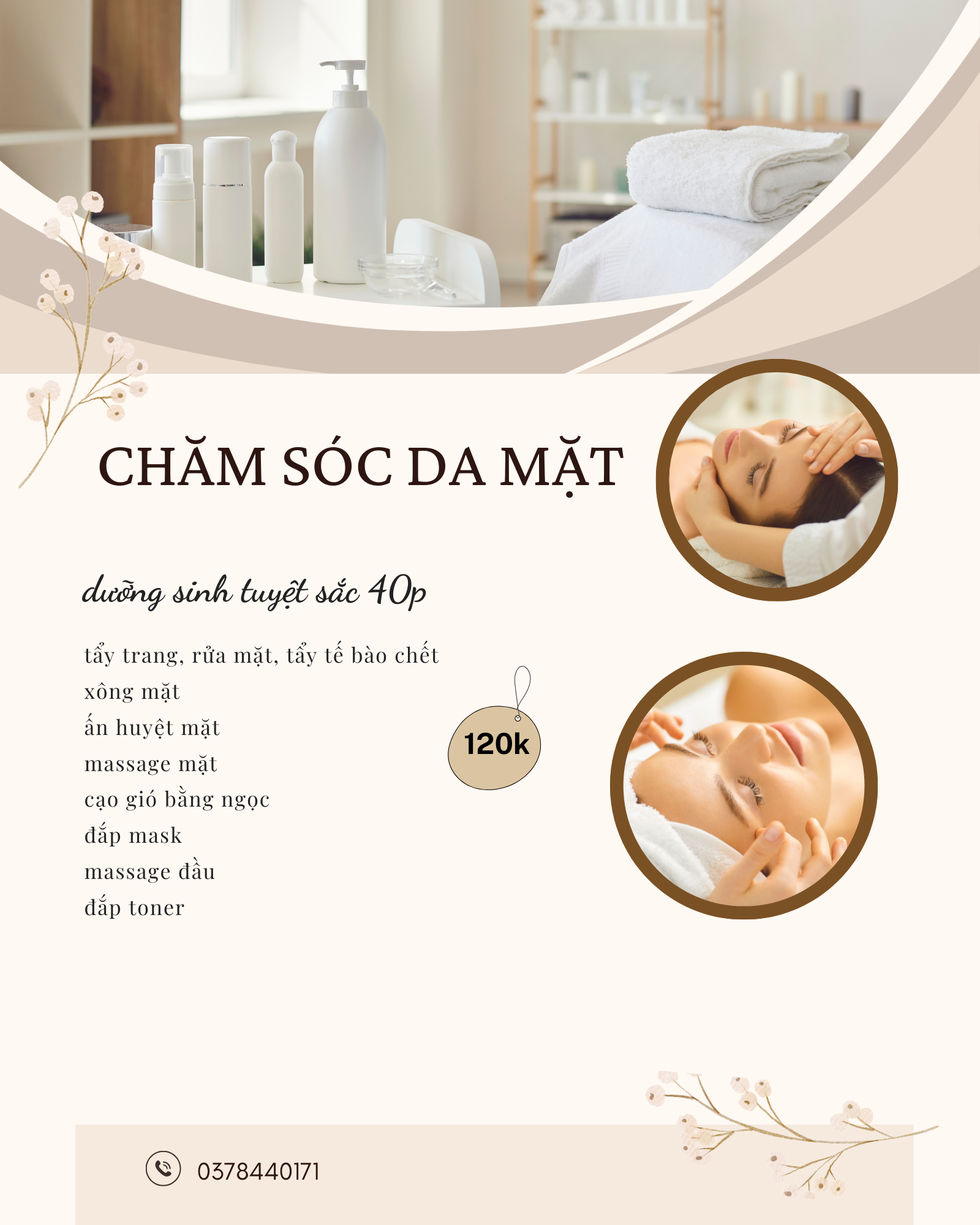 Thực đơn gội đầu dưỡng sinh — Tiệm Bình Yên